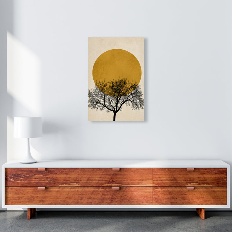 A Beautiful Winter Morning Modern Contemporary Art Print by Kubistika A2 Canvas