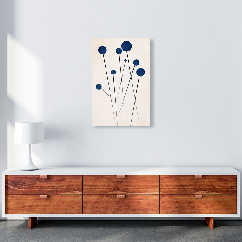 Blue Flowers In The Wilderness - 2 Art Print by Kubistika A2 Canvas