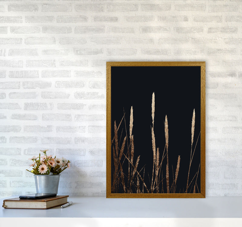 Golden Fields In The Dark Art Print by Kubistika A2 Print Only
