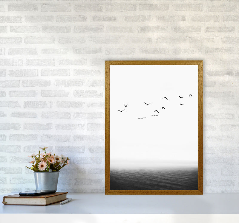 The Seaside Landscape Contemporary Art Print by Kubistika A2 Print Only