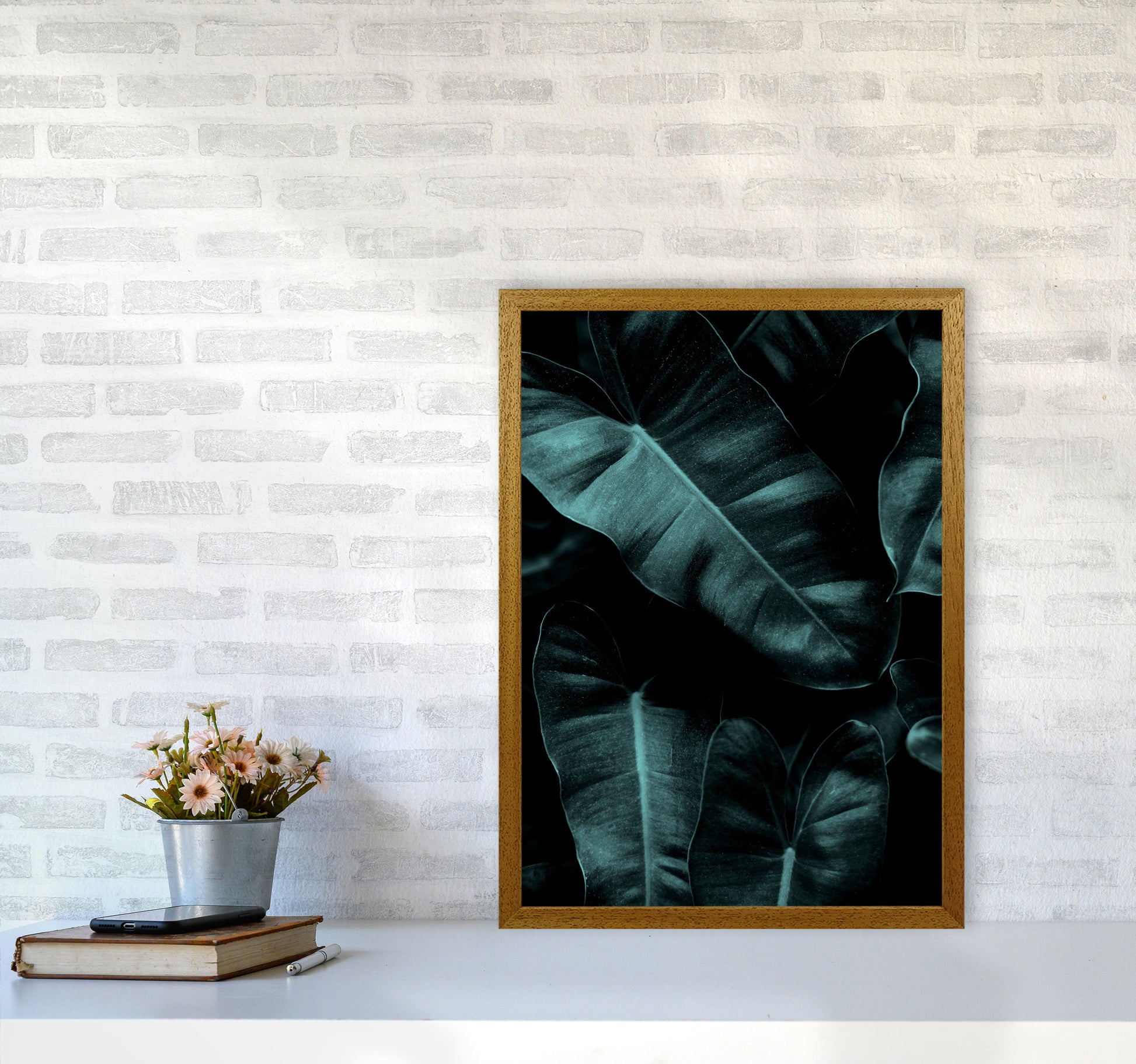 Dark Leafs Photography Art Print by Kubistika A2 Print Only