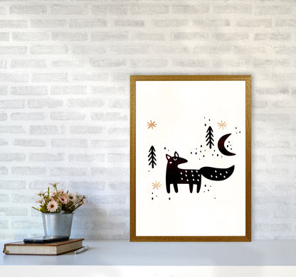 Little Winter Fox Nursery Childrens Art Print by Kubistika A2 Print Only