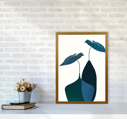 Scandinavian Bouquet-BLEU Contemporary Art Print by Kubistika A2 Print Only