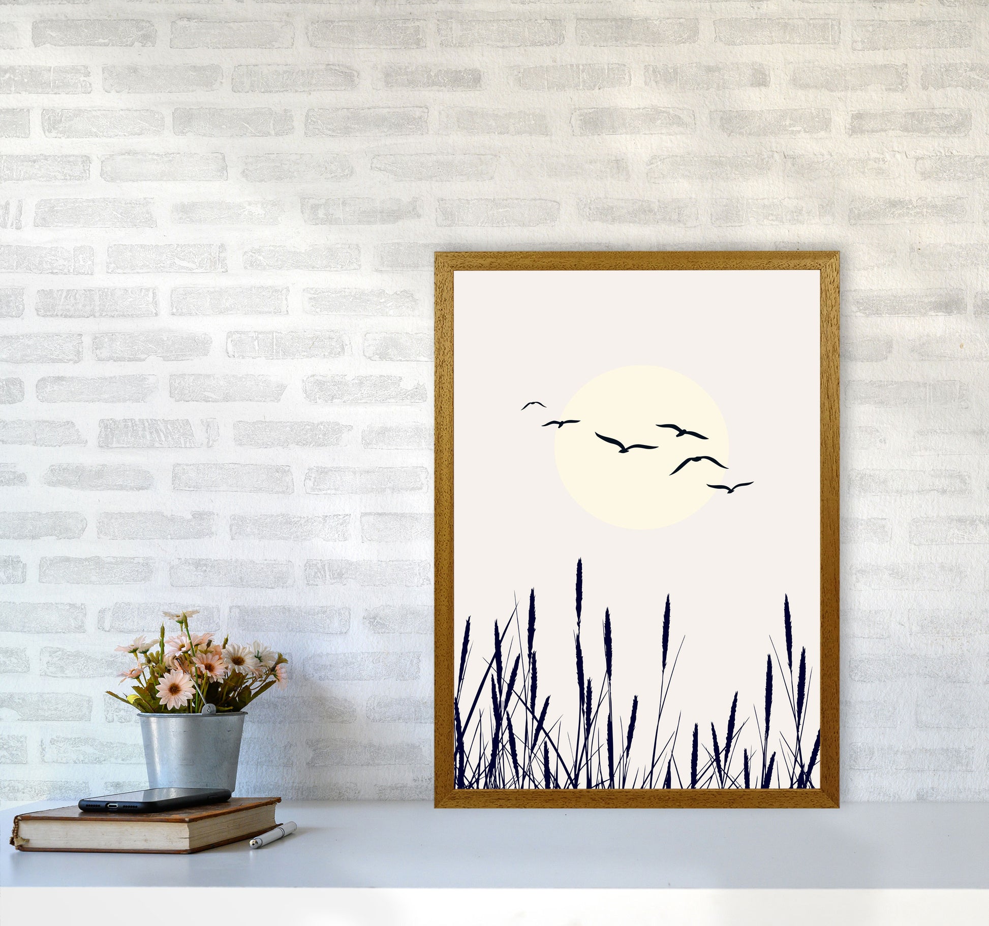Shadows Of The Sun Contemporary Art Print by Kubistika A2 Print Only