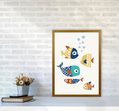 Little Friends Childrens Nursery Art Print by Kubistika A2 Print Only