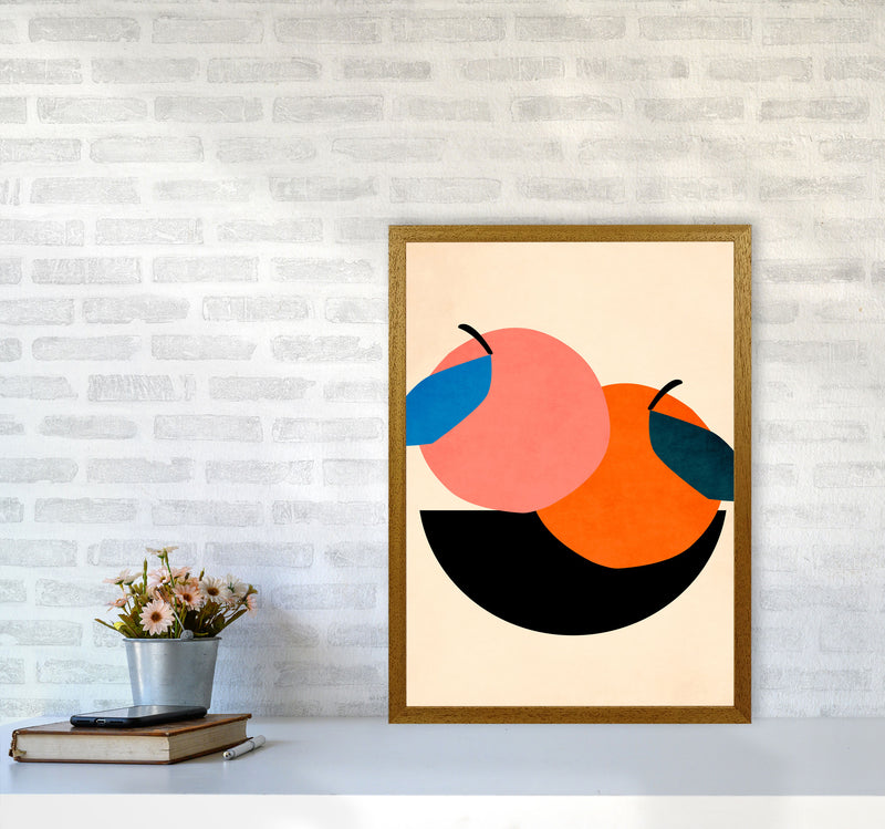 Two Apples Art Print by Kubistika A2 Print Only