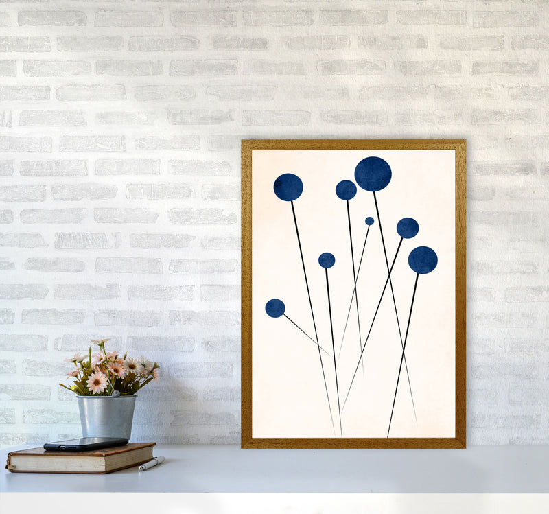 Blue Flowers In The Wilderness - 2 Art Print by Kubistika A2 Print Only