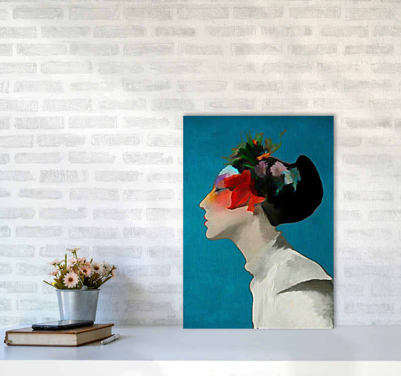 Kimono Contemporary Art Print by Kubistika A2 Black Frame
