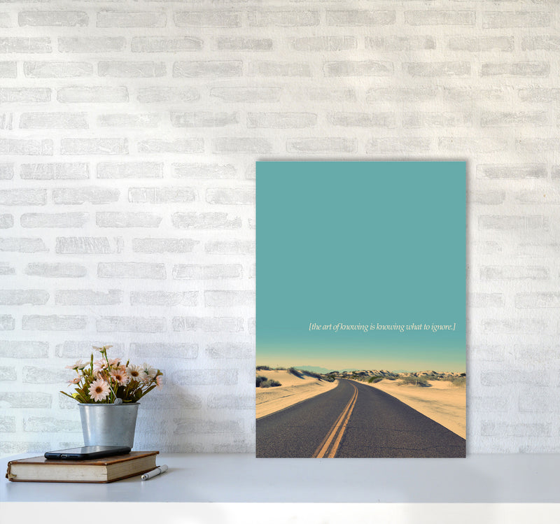 The Art Of Knowing Landscape Contemporary Art Print by Kubistika A2 Black Frame