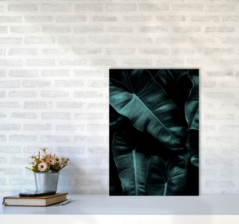 Dark Leafs Photography Art Print by Kubistika A2 Black Frame