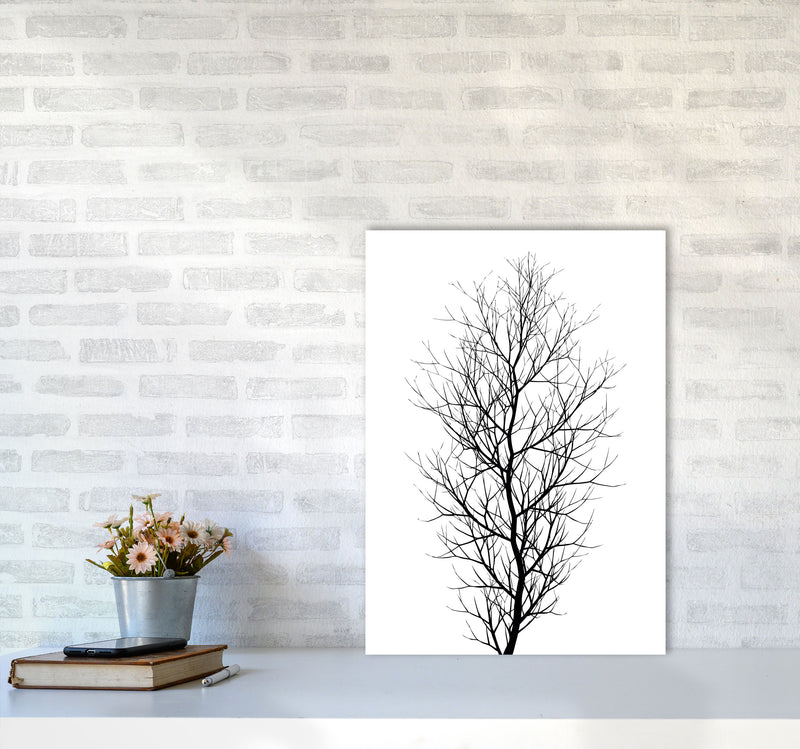 The Tree - BLACK Contemporary Art Print by Kubistika A2 Black Frame