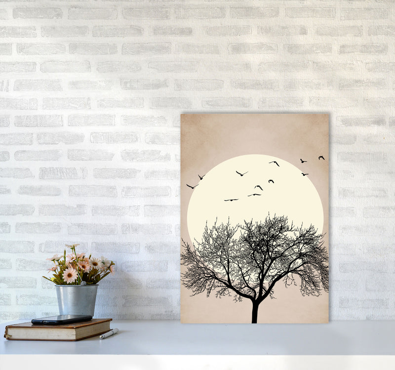 Dreamers - BRIGHT Contemporary Art Print by Kubistika A2 Black Frame