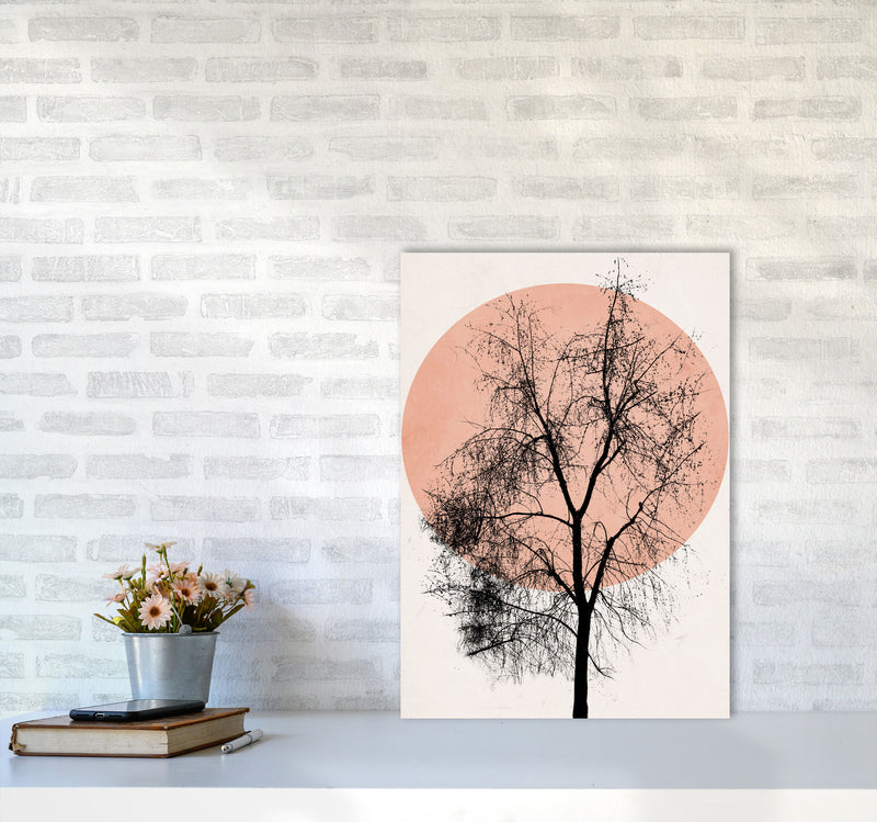 Autumn Sunset Contemporary Art Print by Kubistika A2 Black Frame