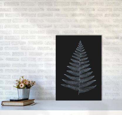 Botanica Minimalistica - BLEU Modern Art Print by Kubistika A2 Black Frame
