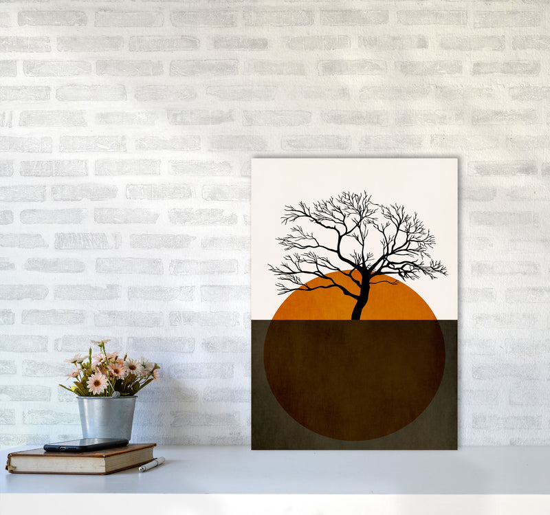 Sunny Days Of Silence Art Print by Kubistika A2 Black Frame