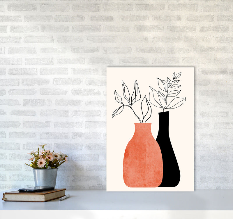 Madame & Monsieur Art Print by Kubistika A2 Black Frame