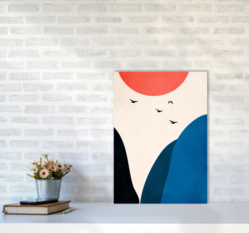 Innocent Days Art Print by Kubistika A2 Black Frame