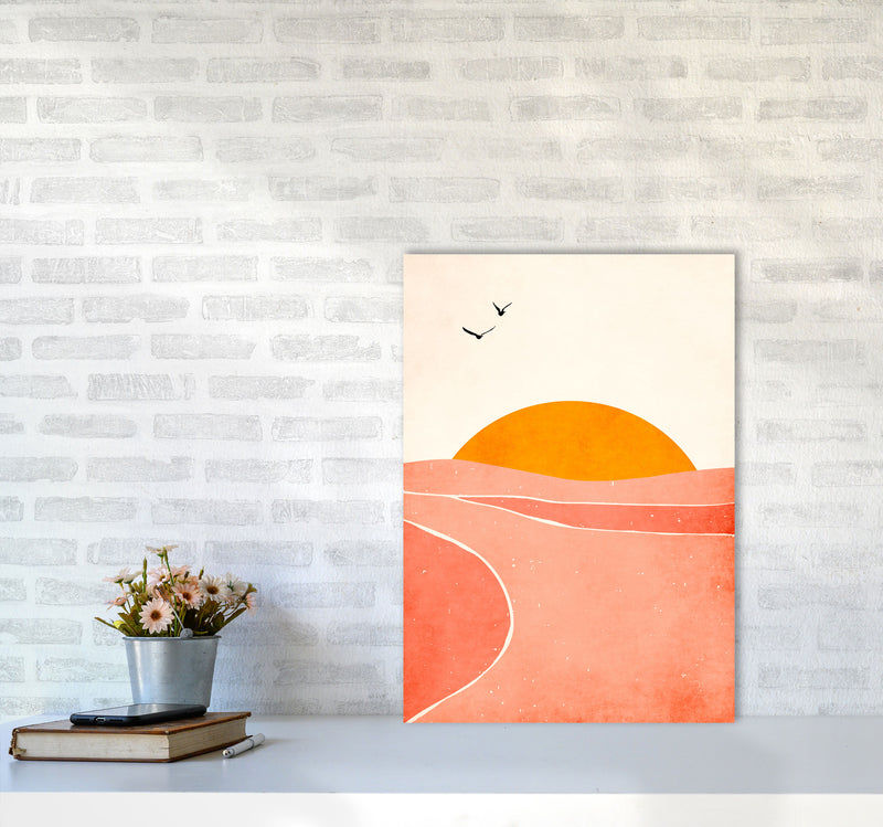 Dancing In The Sun Art Print by Kubistika A2 Black Frame