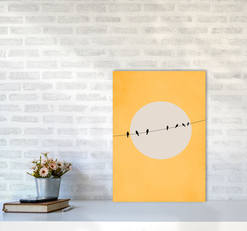 Chirping And Chilling (At Day) Art Print by Kubistika A2 Black Frame