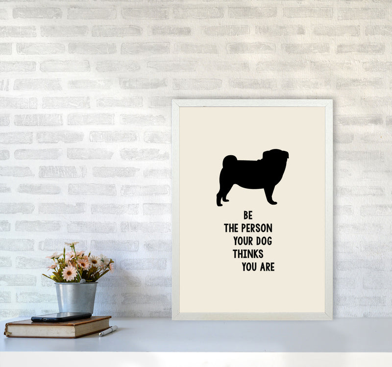 Be Kind Quote Art Print by Kubistika A2 Oak Frame