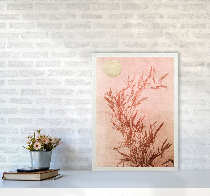Sentimental Touch Contemporary Art Print by Kubistika A2 Oak Frame