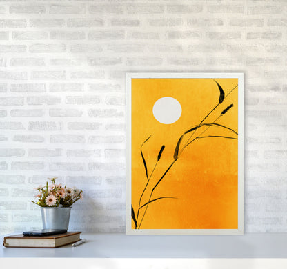 Sunny Days Contemporary Art Print by Kubistika A2 Oak Frame