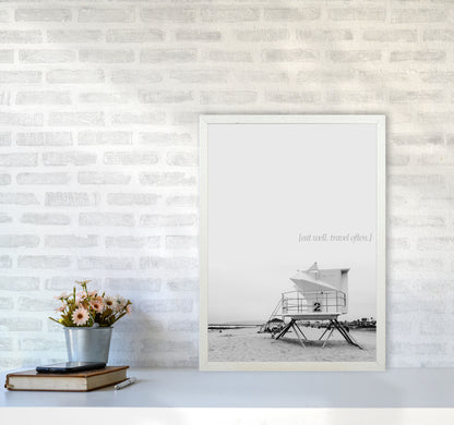 Eat Well Travel Often Photography Art Print by Kubistika A2 Oak Frame