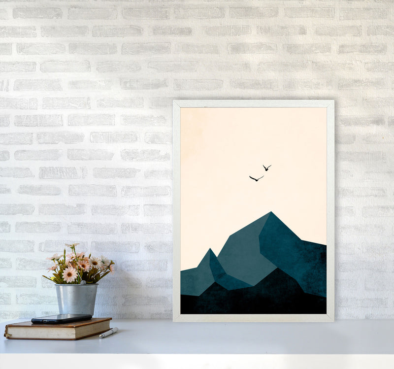 Zugspitze ZWEI Art Print by Kubistika A2 Oak Frame
