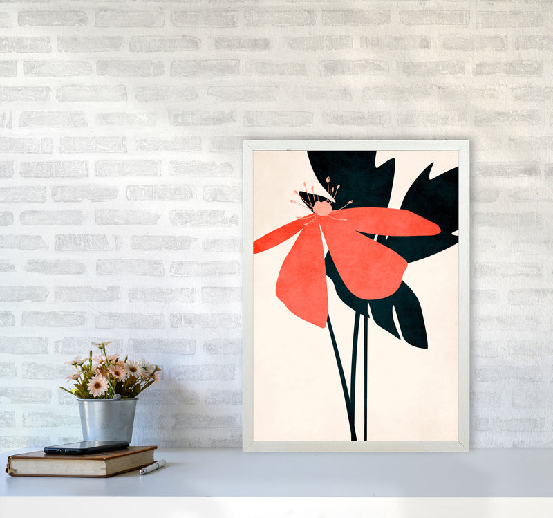 Thinking Of You  X Art Print by Kubistika A2 Oak Frame