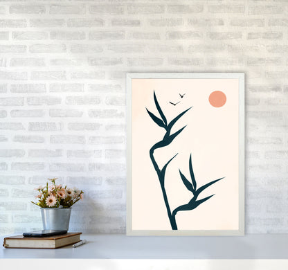 Paradise Art Print by Kubistika A2 Oak Frame