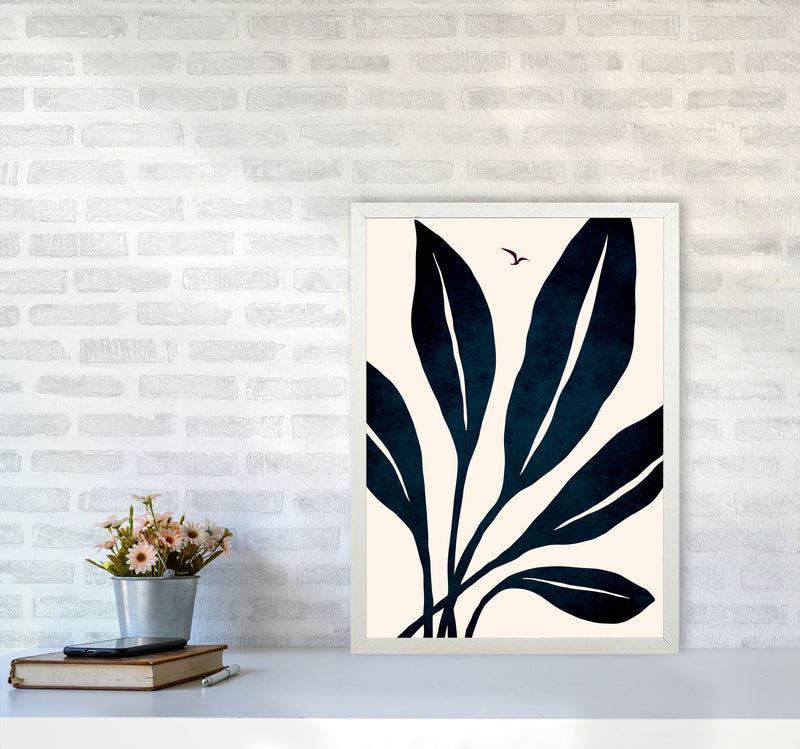 Ophelia - marine Art Print by Kubistika A2 Oak Frame