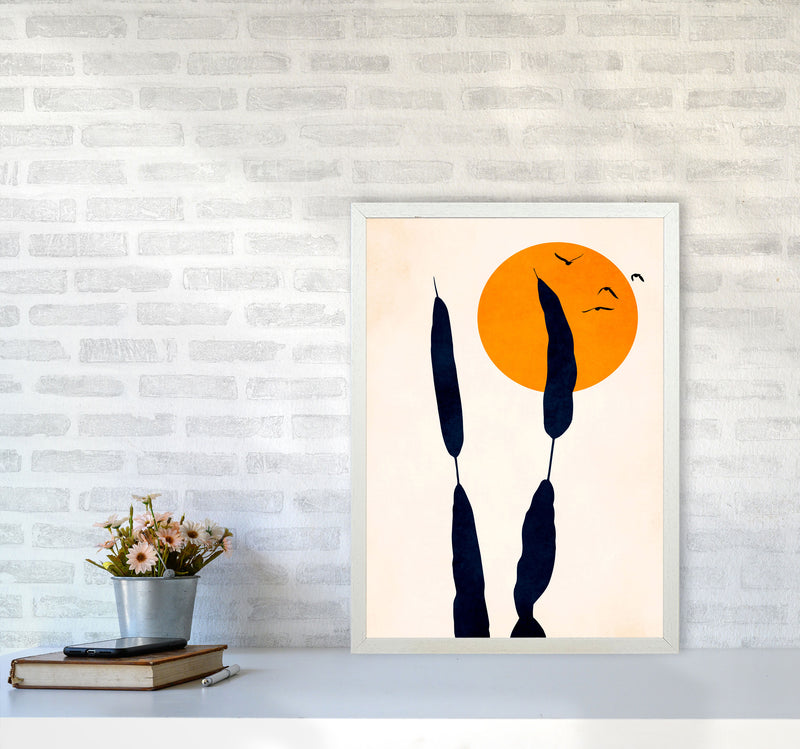 Night And Day Art Print by Kubistika A2 Oak Frame