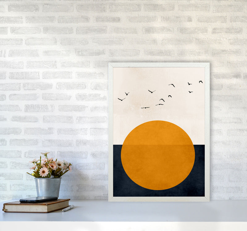 Melody Of Life Art Print by Kubistika A2 Oak Frame