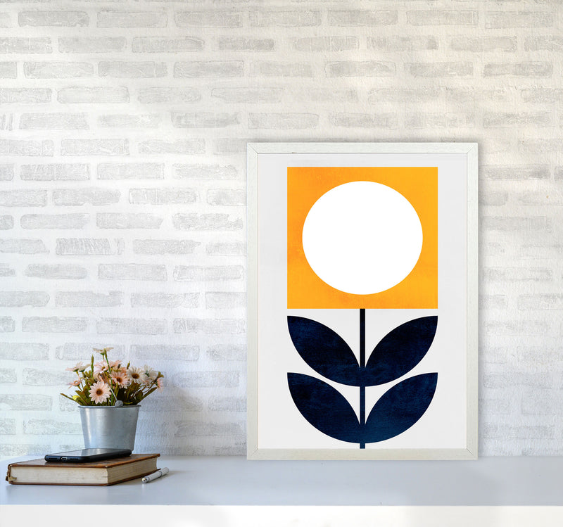 Little Miss Sunshine Art Print by Kubistika A2 Oak Frame