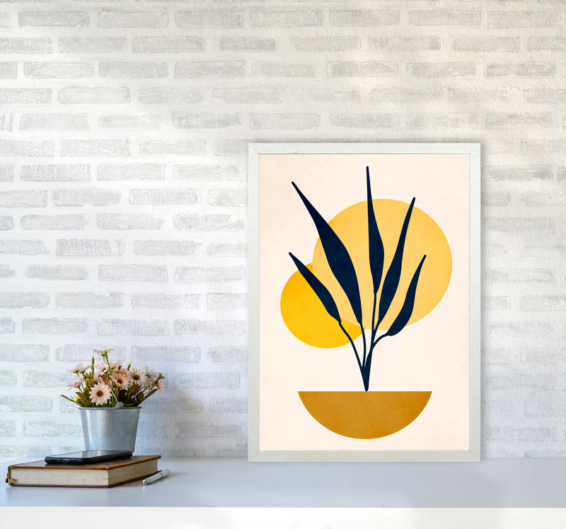 Copenhagen No.5 Art Print by Kubistika A2 Oak Frame