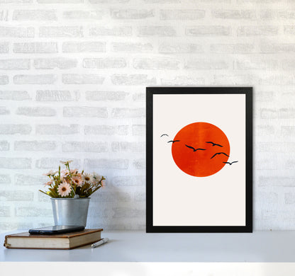 A Beautiful Day Modern Contemporary Art Print by Kubistika A3 White Frame