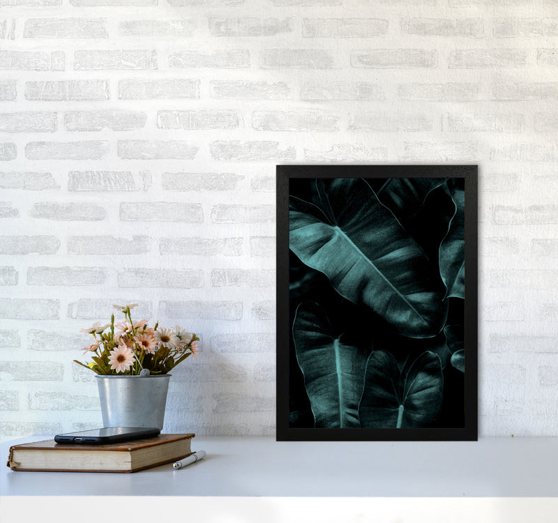 Dark Leafs Photography Art Print by Kubistika A3 White Frame