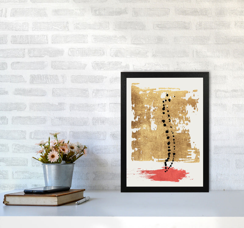 Drip Drop Abstract Art Print by Kubistika A3 White Frame