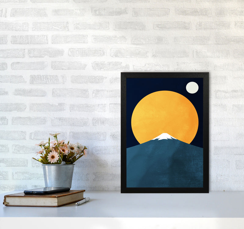 Himalaya Contemporary Art Print by Kubistika A3 White Frame