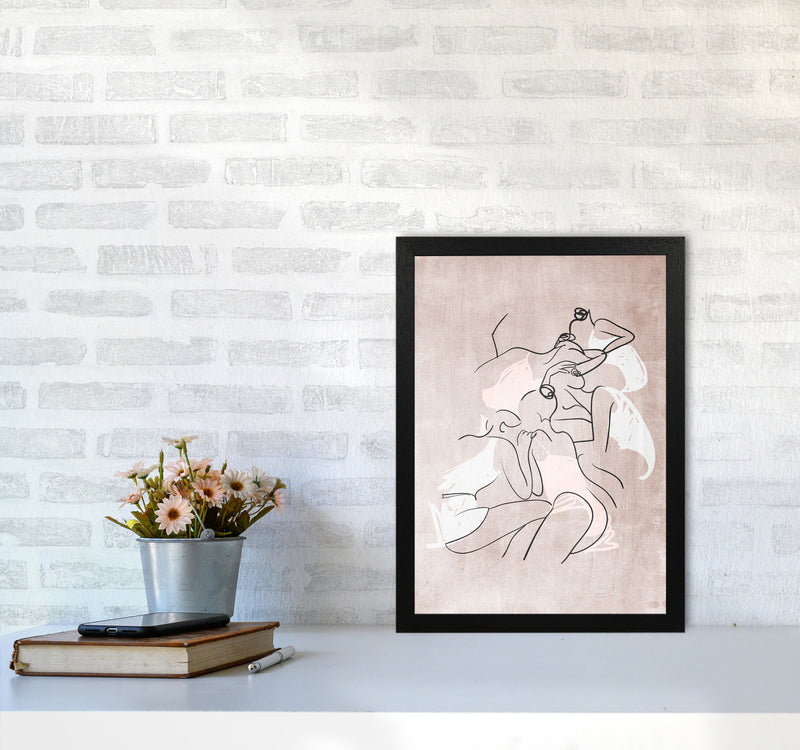 Les Femmes Fatales Contemporary Art Print by Kubistika A3 White Frame