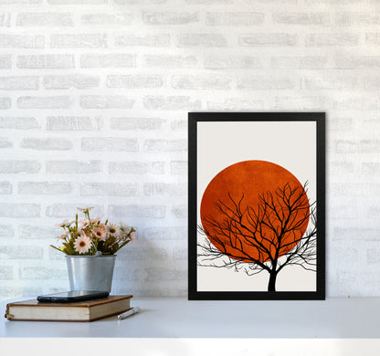 A Blooming Oak  Modern Contemporary Art Print by Kubistika A3 White Frame