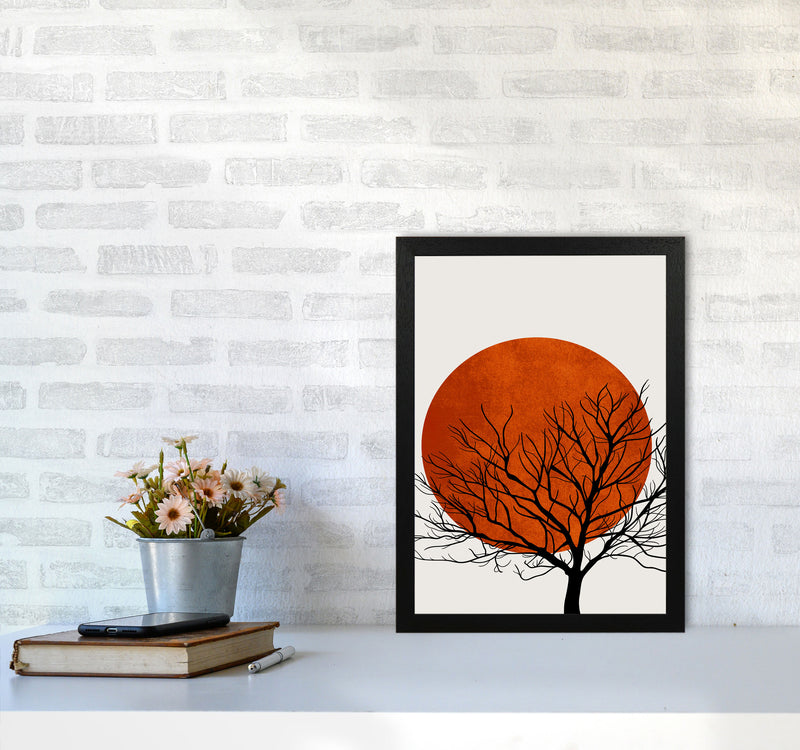 A Blooming Oak  Modern Contemporary Art Print by Kubistika A3 White Frame
