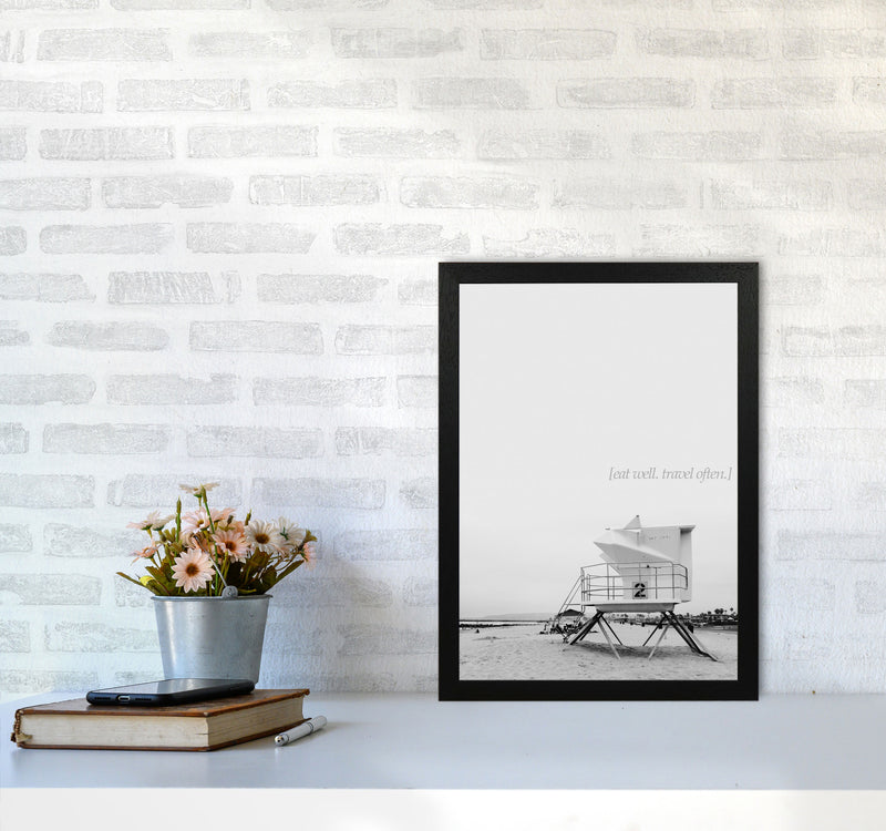 Eat Well Travel Often Photography Art Print by Kubistika A3 White Frame