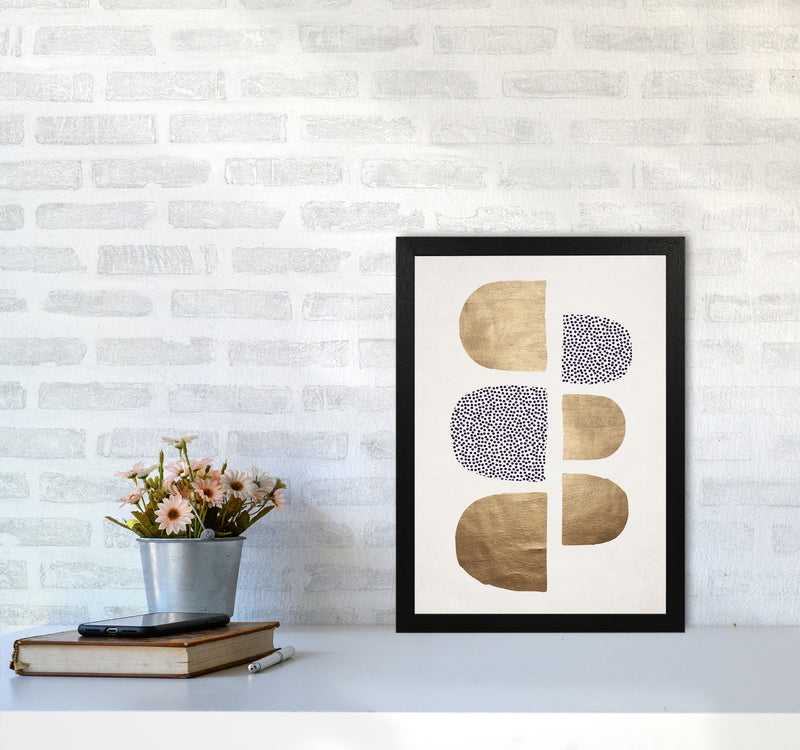 Geometric Abstracta Abstract Art Print by Kubistika A3 White Frame