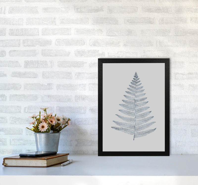 Botanica Minimalistica - GREY Modern Art Print by Kubistika A3 White Frame