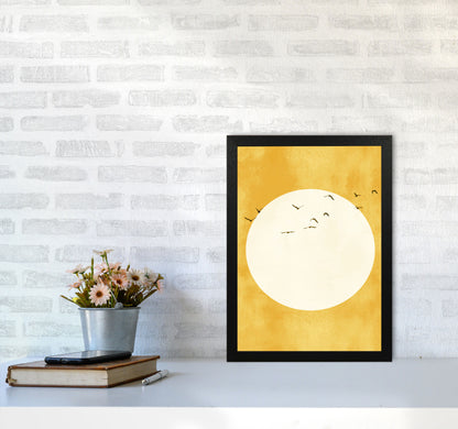 A Daylight Journey  Modern Contemporary Art Print by Kubistika A3 White Frame