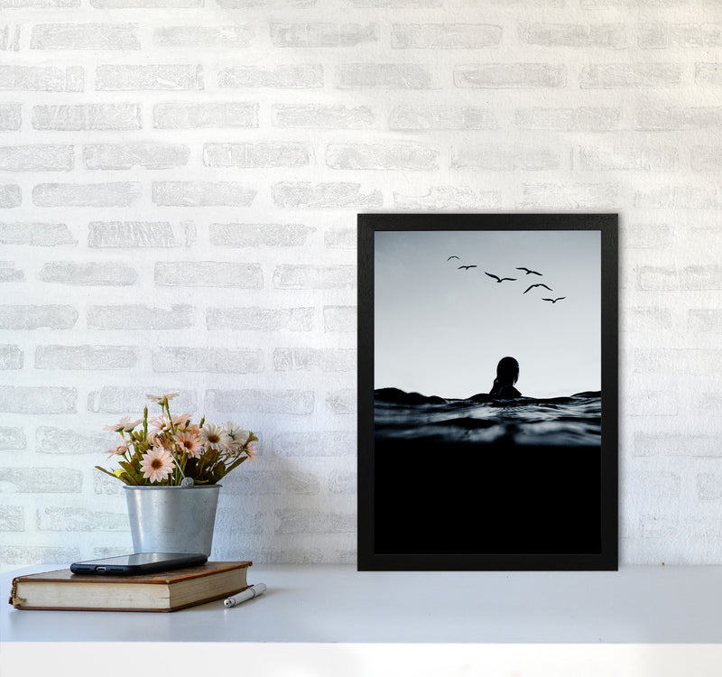 Floating Beach Photography Art Print by Kubistika A3 White Frame