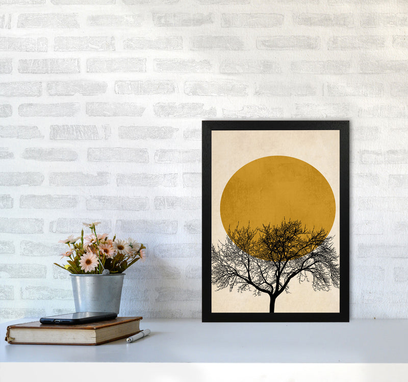 A Beautiful Winter Morning Modern Contemporary Art Print by Kubistika A3 White Frame