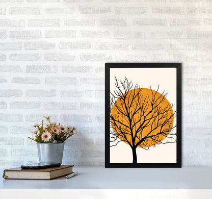 Hiding Sun Art Print by Kubistika A3 White Frame