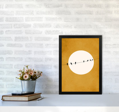 Chirping And Chilling (At Night) Art Print by Kubistika A3 White Frame